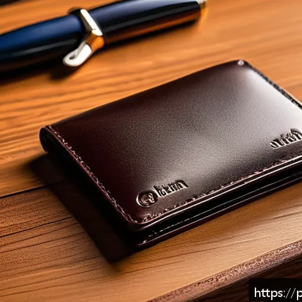 하트만 레더 지갑과 벨로 지갑 차이 - A luxurious, classic men's leather wallet made from soft velvet-finished leather with reinforced sti...