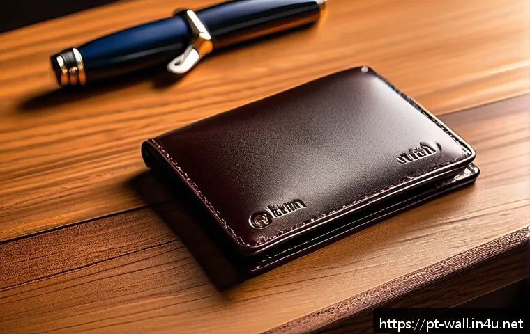 하트만 레더 지갑과 벨로 지갑 차이 - A luxurious, classic men's leather wallet made from soft velvet-finished leather with reinforced sti...