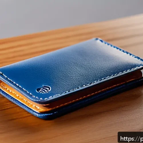 애플 에어태그 지갑과 일반 지갑 비교 - A sleek, minimalist wallet designed for everyday use, made from lightweight synthetic material with ...